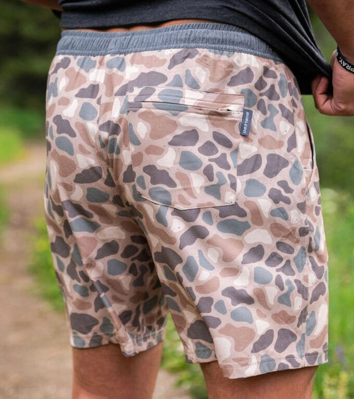 Burlebo Athletic Short - Pintail Camo - Grey Liner