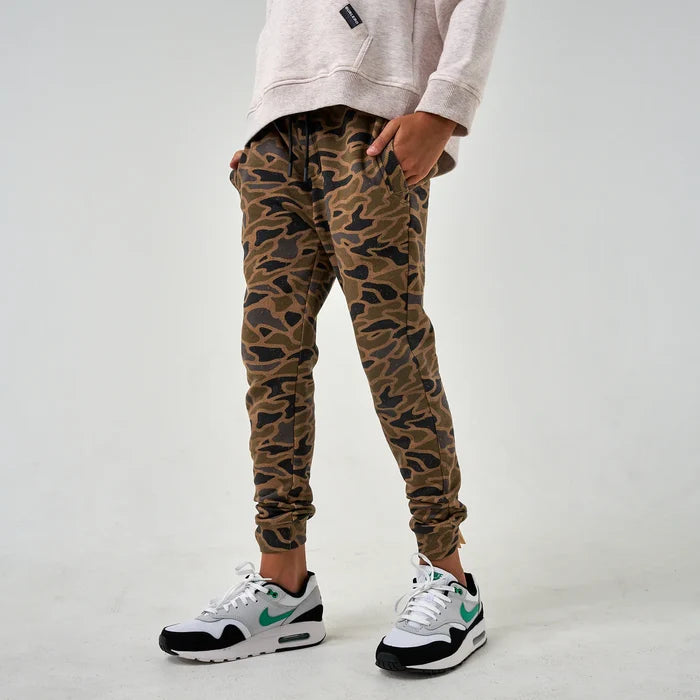 Burlebo Youth Fleece Jogger - Gauge Camo
