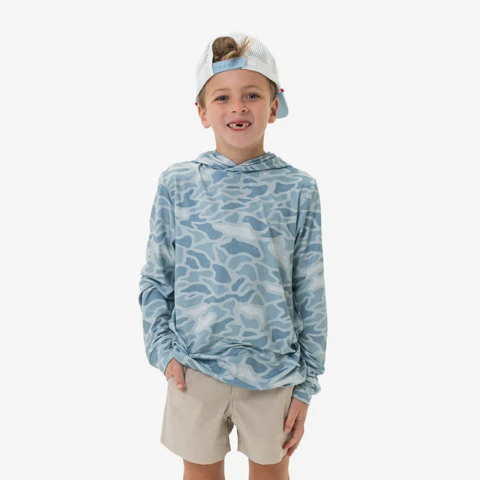 Burlebo Youth Performance Hoodie - Seaside Camo