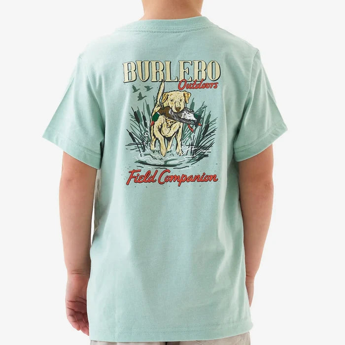 Burlebo Youth Short Sleeve Tee - Field Companion - Sage