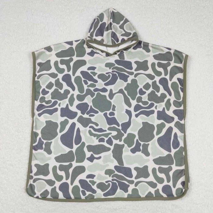 Camo Poncho Towel w/Hood
