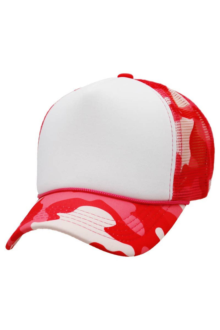 Camouflage Five Panel Foam Trucker Hat