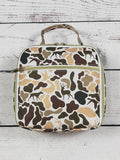 Camouflage Hunting Printed Canvas Lunch Boxes Bag