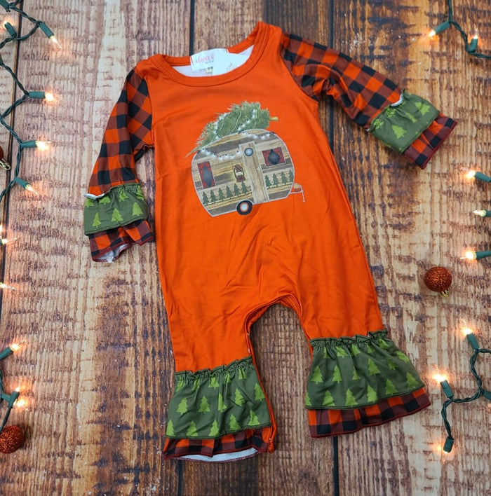 Camper Christmas Romper
