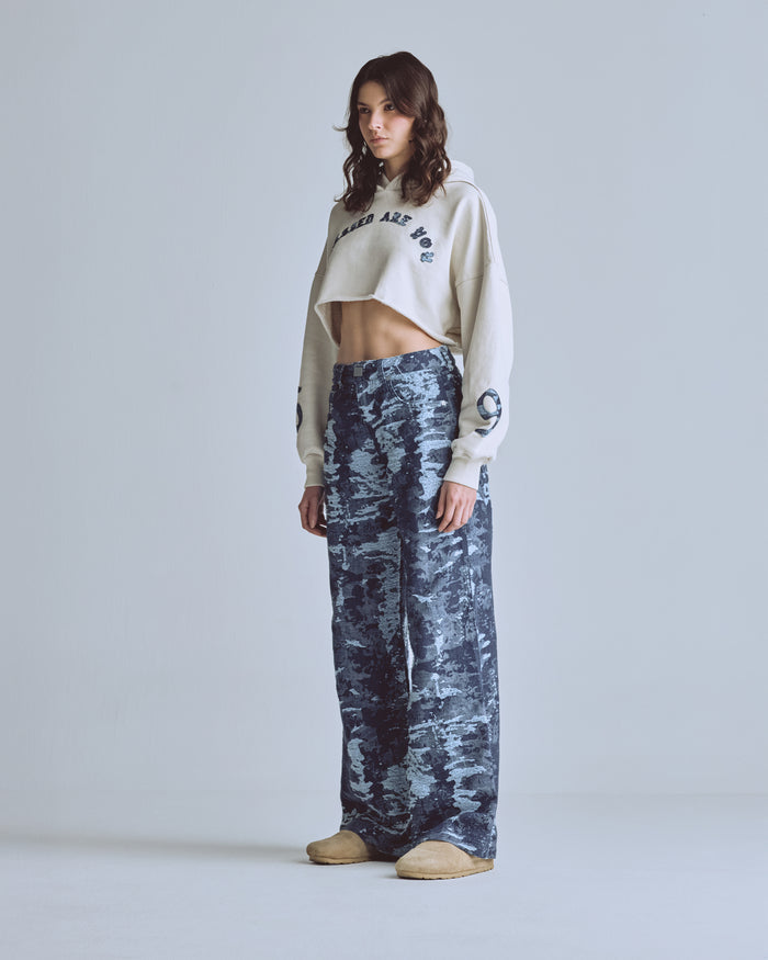 Capsule 369 Cropped Hoodie Cream