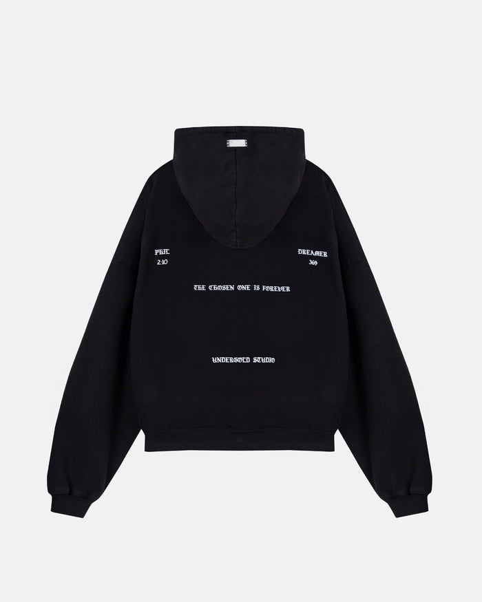 Capsule Angel Boxy Fit Hoodie Black