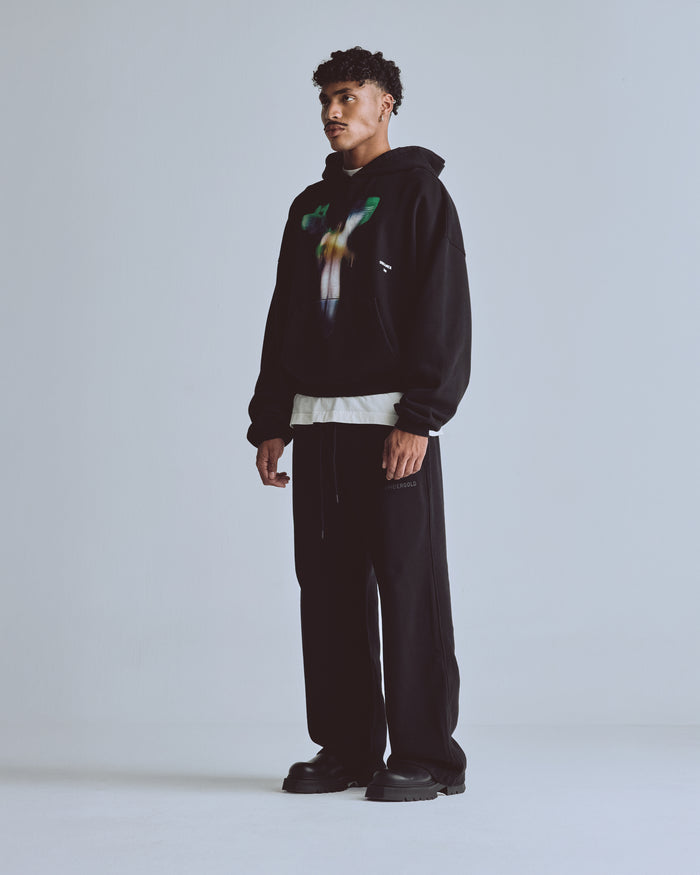Capsule Angel Boxy Fit Hoodie Black