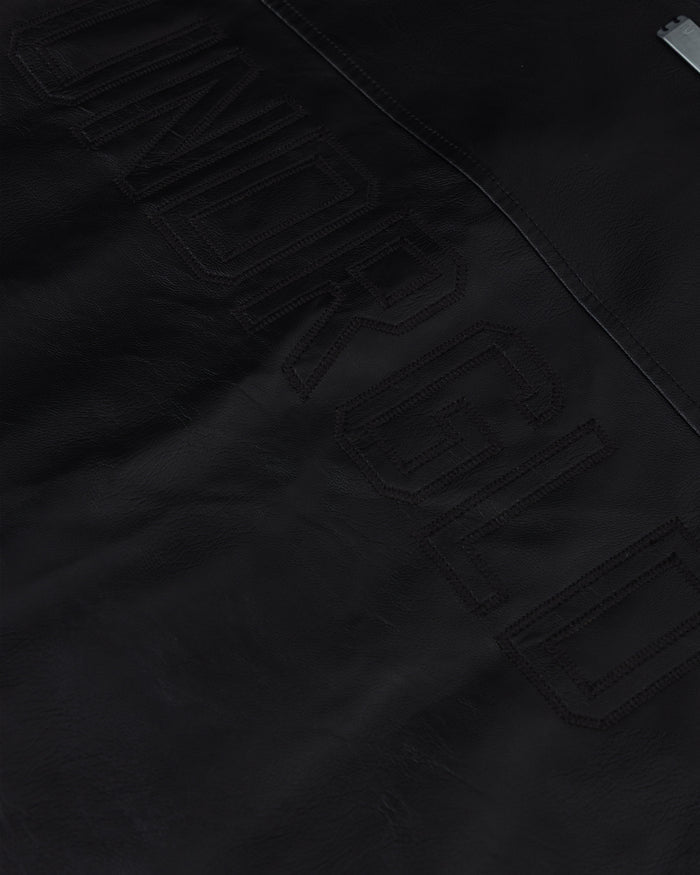Capsule Basic Pleather Boxy Fit Shirt Black