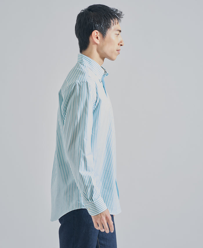 Casual Broadcloth Button-Down Stripe