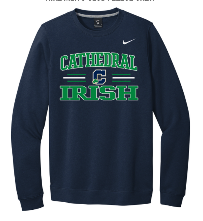 Cathedral Irish Nike Men's Club Fleece Crew Sweatshirt