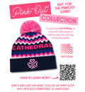 Cathedral Pink Out Beanie with Pom