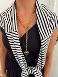 Chan Sutt Pearl XL HEART NECKLACE
