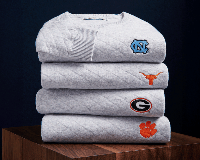 Clemson University Ward Crewneck Sweater: Heathered Gray