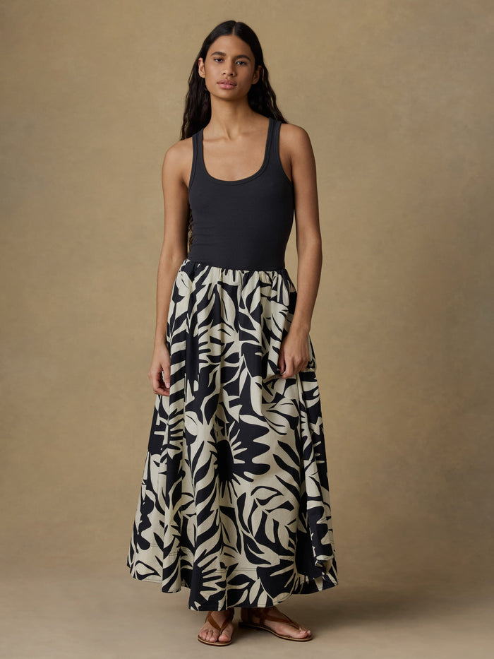 | Coastal Poplin Nera Skirt - Garden Sonata | Faherty Brand