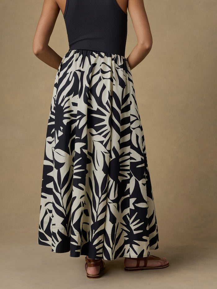 | Coastal Poplin Nera Skirt - Garden Sonata | Faherty Brand