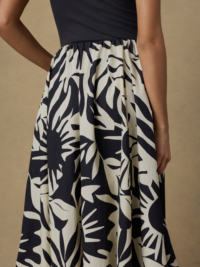 | Coastal Poplin Nera Skirt - Garden Sonata | Faherty Brand