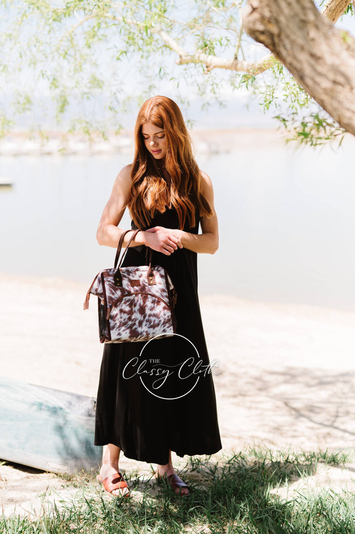 Cooler Lunch Bag - Cow Hide RTS