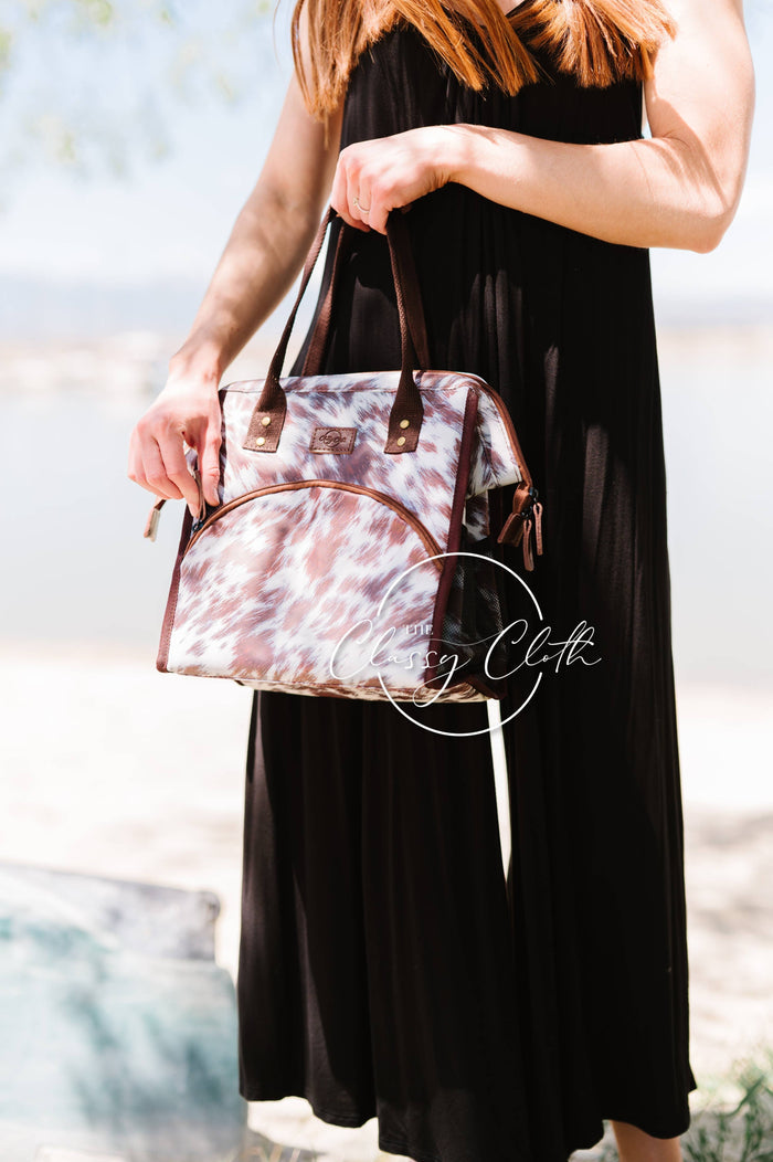 Cooler Lunch Bag - Cow Hide RTS