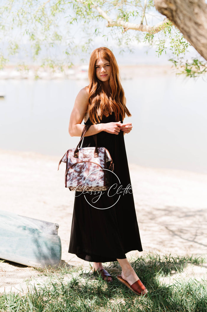 Cooler Lunch Bag - Cow Hide RTS