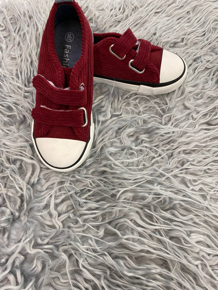 Corduroy Velcro shoe