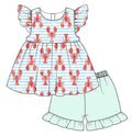 Crawfish/Stripes 2pc
