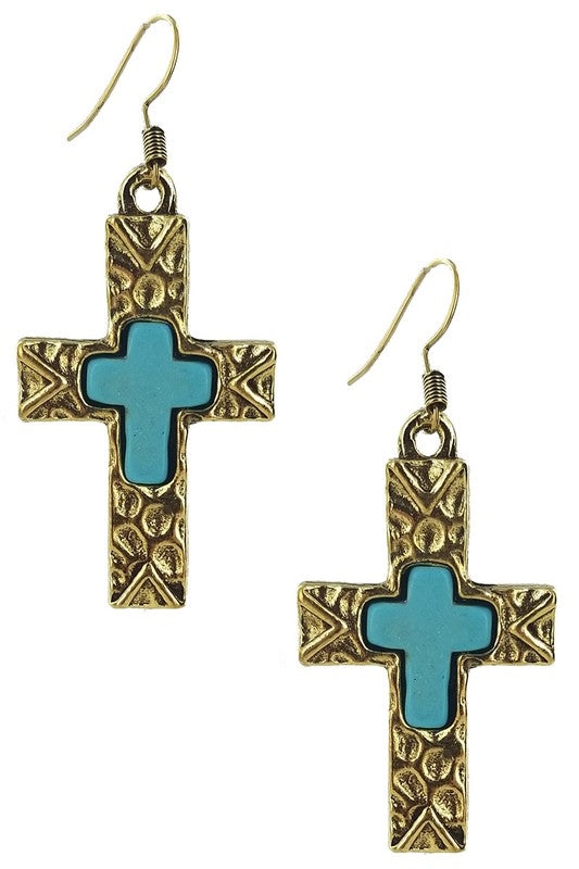 Cross Dangle Earring