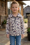 Desert Cactus & truck pull over sweatshirt. BT0505-1-AMY