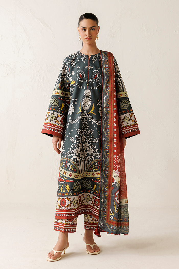 DIGITAL PRINTED LAWN RTW-9382