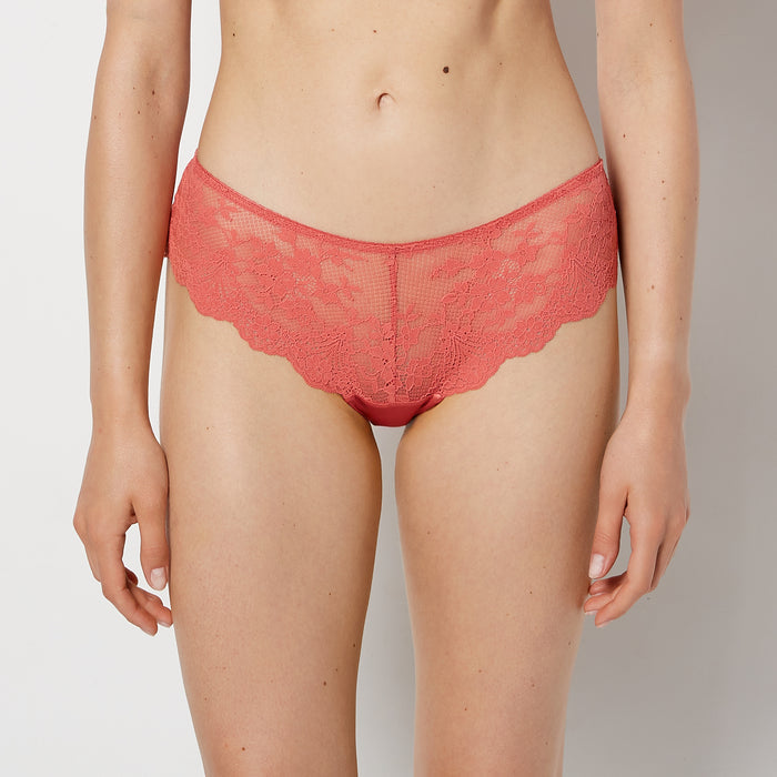 Diva Cheeky Panty with Timeless Lace in Faded Rose