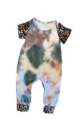 Dye/Leopard Romper