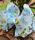 ELEPHANT CHARACTER PRINTED HAIR BOW. BW-DSG-814 4PCS/$10