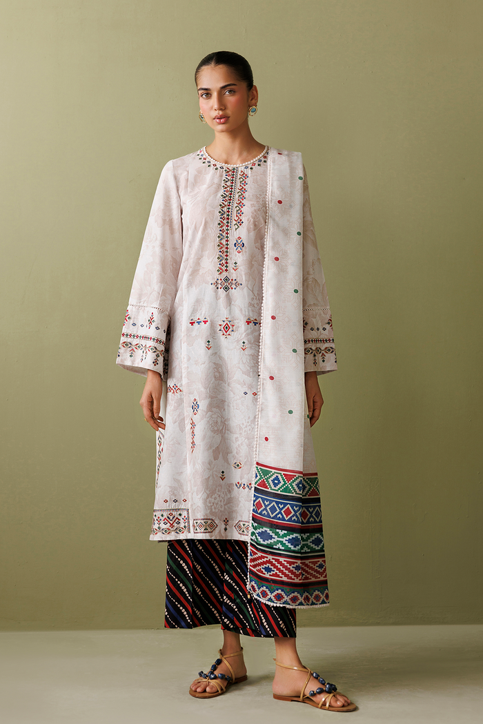 EMBROIDERED LAWN RTW-9373