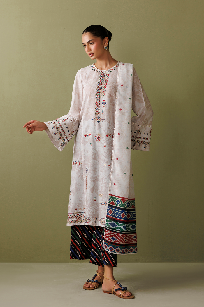 EMBROIDERED LAWN RTW-9373
