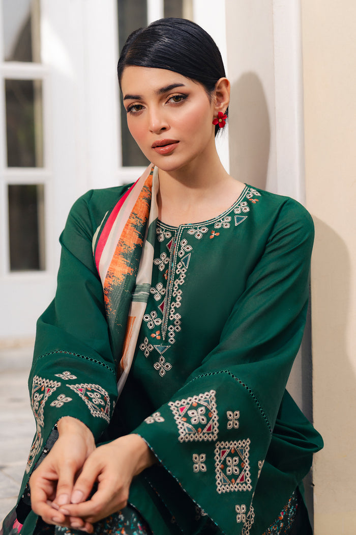 EMBROIDERED LAWN USE-9377