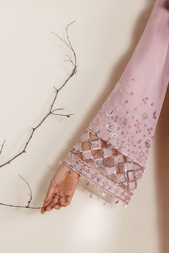 EMBROIDERED RAW SILK UR-7082