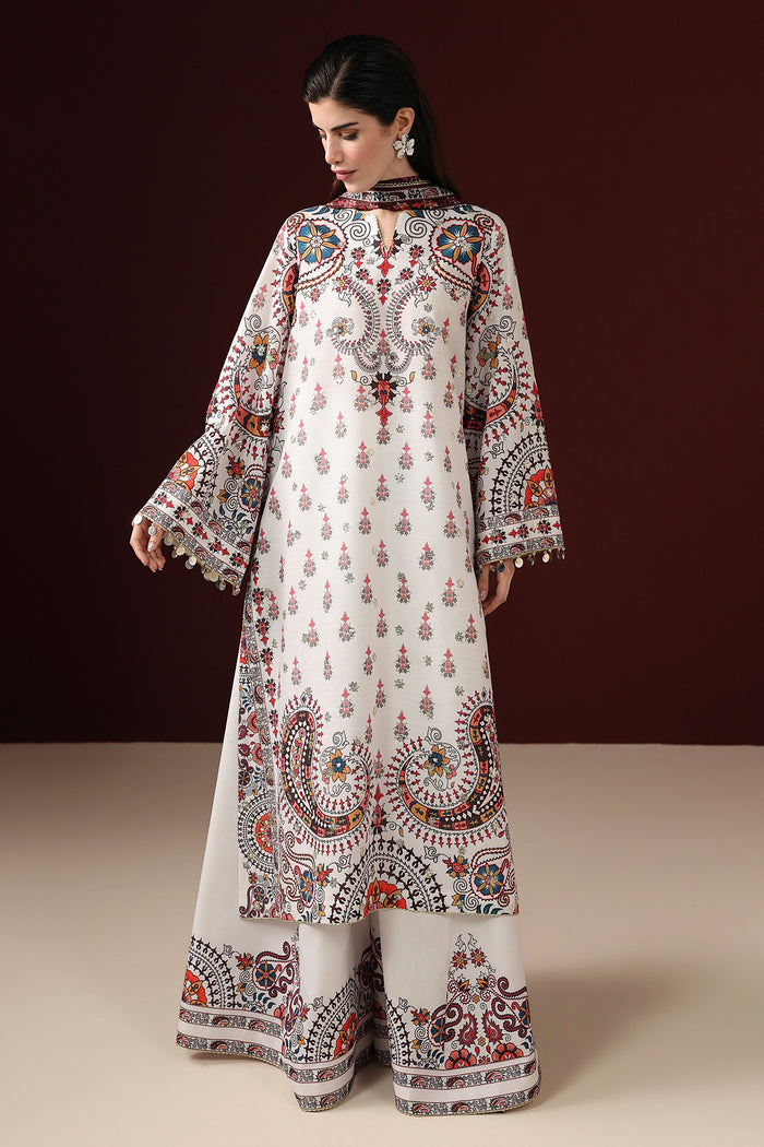 EMBROIDERED RAW SILK UR-7088