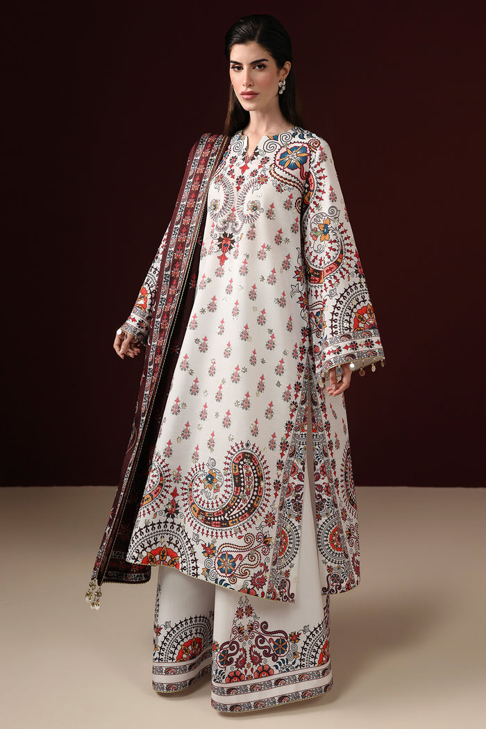 EMBROIDERED RAW SILK UR-7088