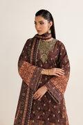EMBROIDERED RAW SILK UR-7090