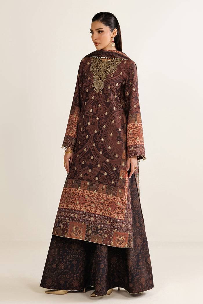 EMBROIDERED RAW SILK UR-7090
