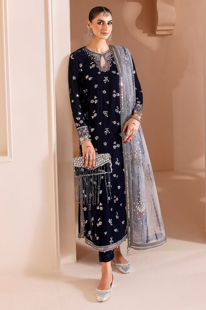 Embroidered Velvet Formal CVF25-D03