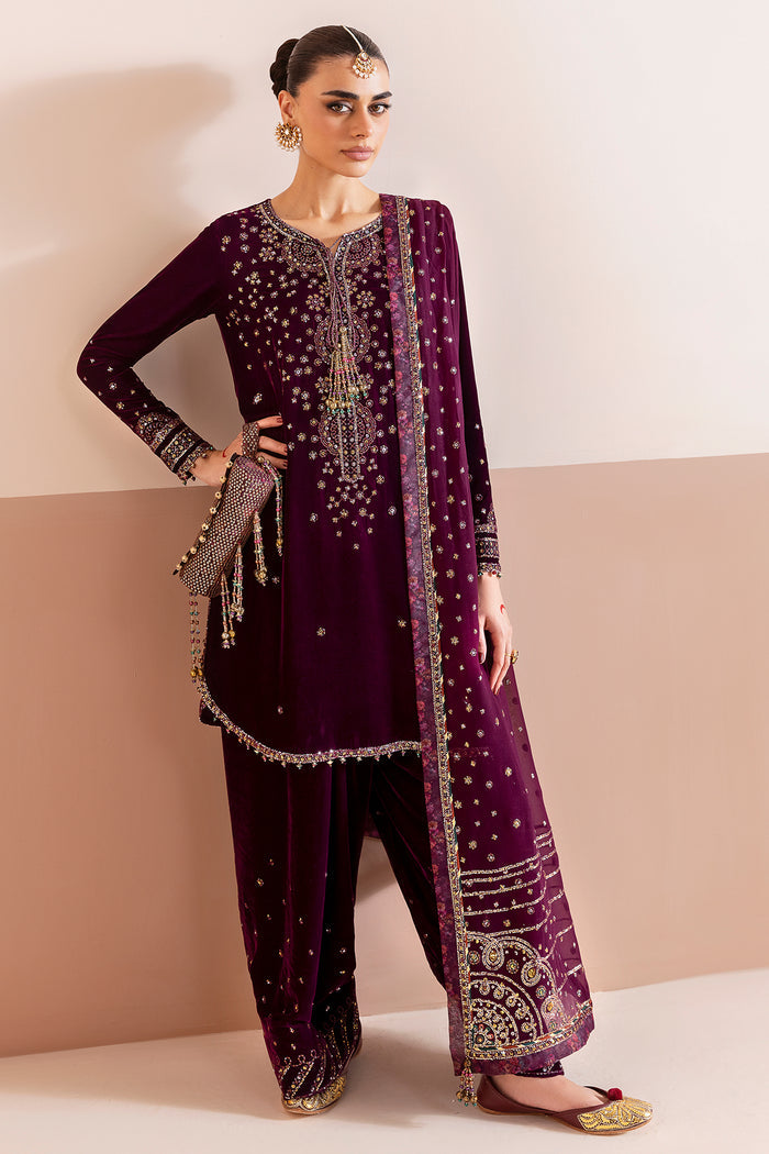 Embroidered Velvet Formal CVF25-D05