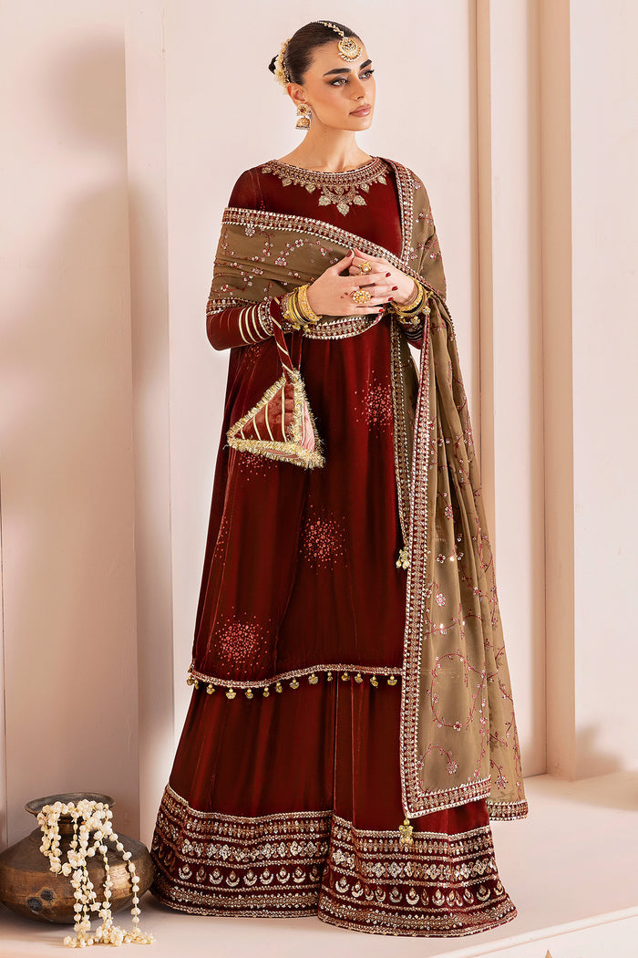 Embroidered Velvet Formal CVF25-D07