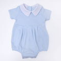 Essentials Solid Collared Bubble - Blue