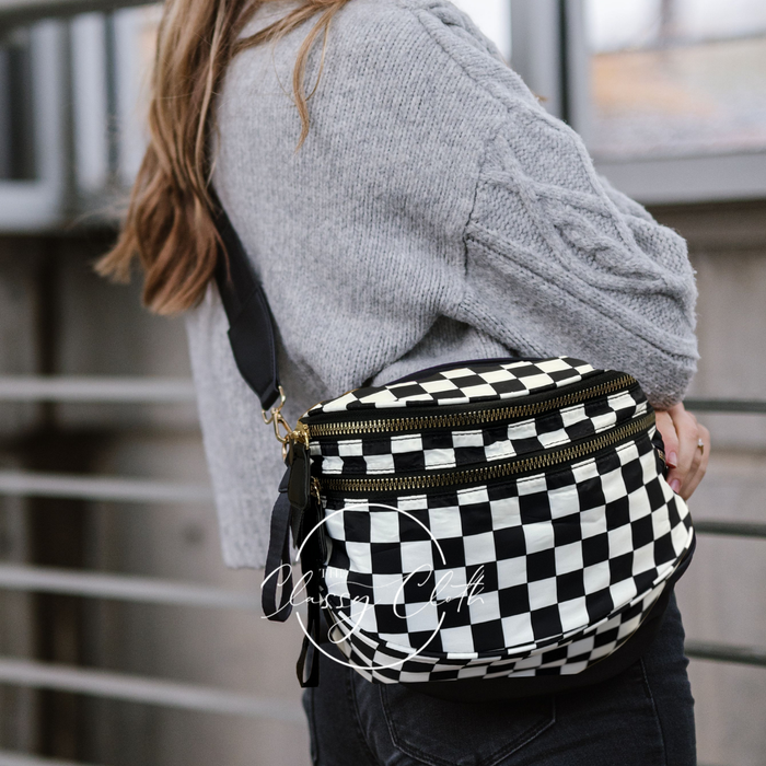 Farah Fanny Pack Shoulder Sling Bag - Checkered RTS