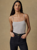 | Featherweight Freestyle Rib Cami - Egret Stripe | Faherty Brand