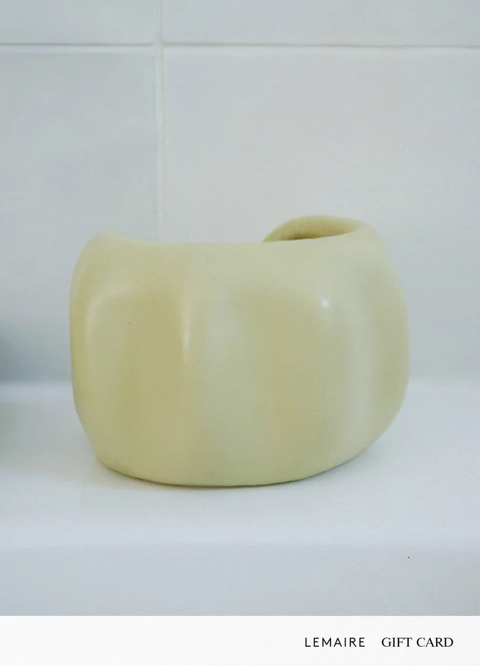Lemaire Gift Card in N/A, product shot, front view smooth matte finish