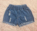 Girls Distressed Denim Short 63