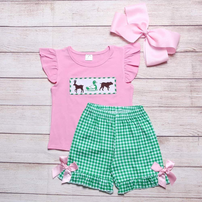 Girl's Pink/Green Trio