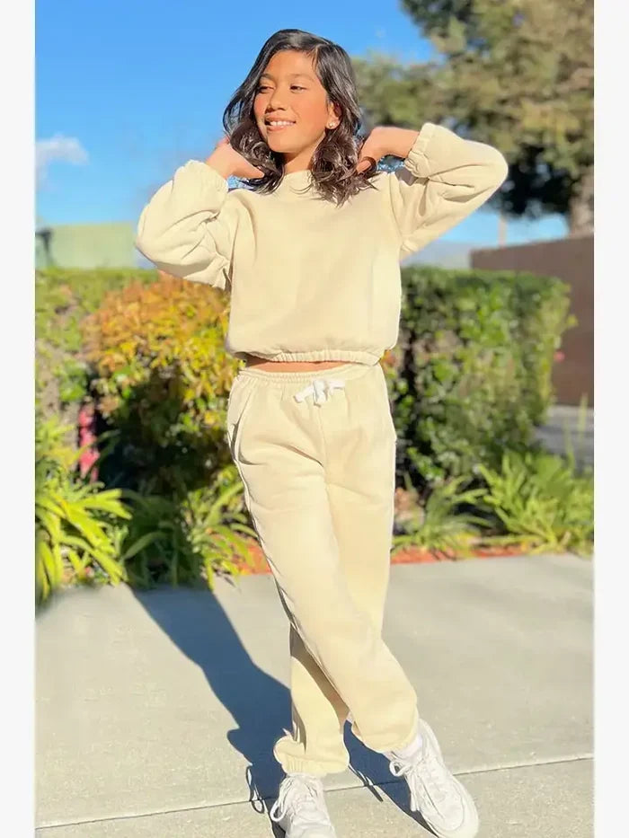 GKSS-22-3002B- Girl's 2 pc Pant Jog Set