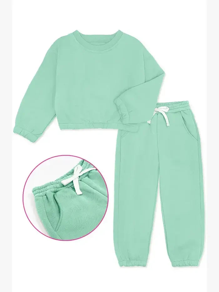 GKSS-22-3002B- Girl's 2 pc Pant Jog Set